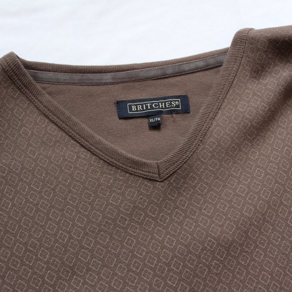 Britches Diamond Pattern Long Sleeve Sweater - Picture 2 of 5